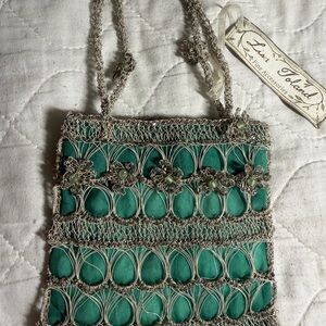 💎 Lisa Toland Fine Accessories – Handcrafted Wire Crochet Evening Bag (NWT)
